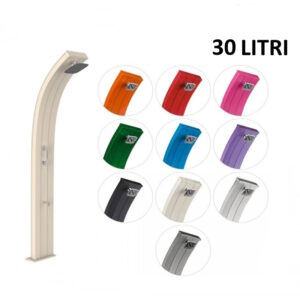 Doccia Solare Dada con pulsante temporizzato e lavapiedi