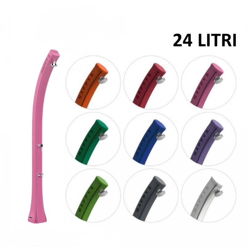 Doccia solare Happy FIVE con lavapiedi